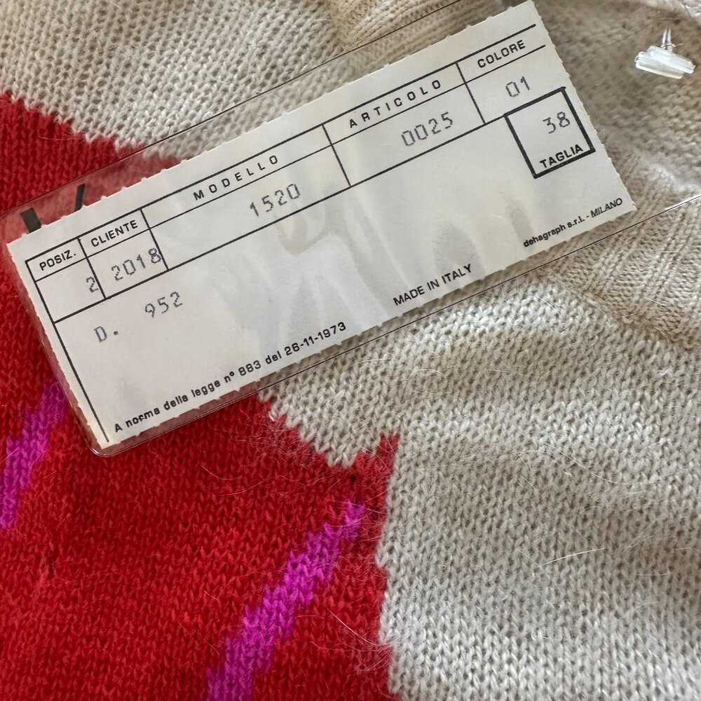 KRIZIA Vintage Dragon Sweater - Size 38 - New with Tags - 1980s - Made in Italy. - Picture 7 of 8